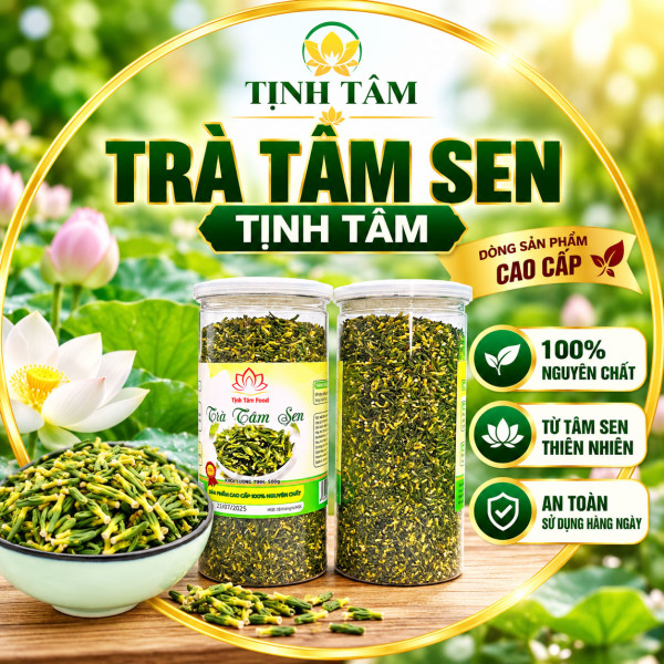 Trà tâm sen tịnh tâm