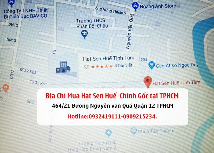 địa chỉ mua hạt sen huế tại tphcm