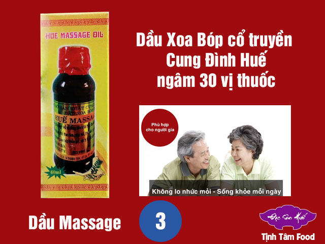 Dầu Massage xoa bóp Đặc sản Huế